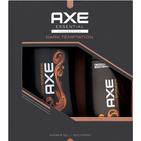 Axe Essential Collection Dark Temptation sprchový gel 250 ml + deodorant sprej 150 ml, kosmetická sada