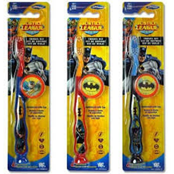Batman 3D Soft zubní kartáček pro děti s krytkou 1 kus