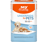Bella My Friend chłonne podkładki dla zwierząt, 90 x 60 cm, 10 szt.