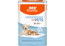 Bella My Friend chłonne podkładki dla zwierząt, 90 x 60 cm, 10 szt.