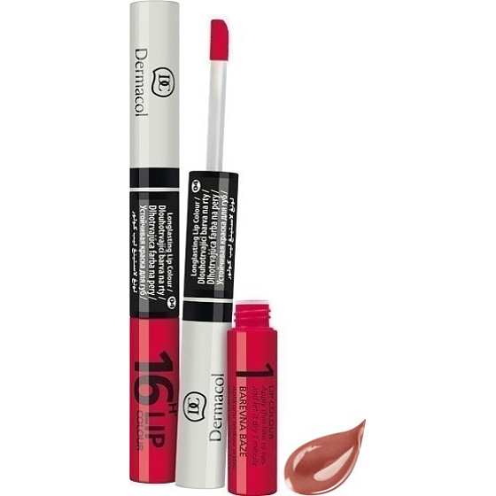 Dermacol 16H Lip Colour dlouhotrvající barva na rty 24 3 ml a 4,1 ml