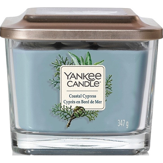 Yankee Candle Coastal Cypress - Pobřežní cypřiš sojová vonná svíčka Elevation střední sklo 3 knoty 347 g