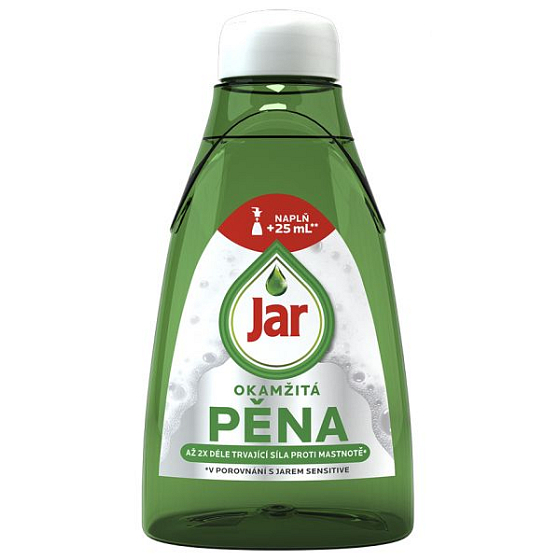 Jar Active Foam Okamžitá pěna čisticí prostředek určený na ruční mytí nádobí náhradní náplň 375 ml
