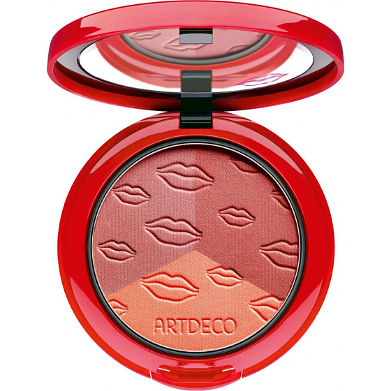 Artdeco Blush Couture tříbarevná tvářenka 33108 Cheek Kisses 10 g