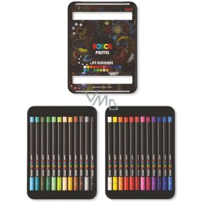 Posca Zestaw kredek woskowych 24 sztuki KPA-100