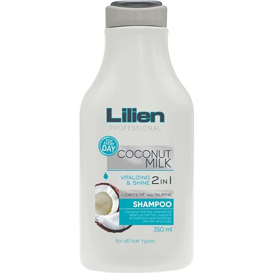 Lilien Mleko kokosowe 2w1 szampon dla wszystkich typów włosów 350 ml