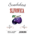 Arch Samoprzylepna Etykieta Ślubna Sliwowica Duża 9,5 x 6 cm SK