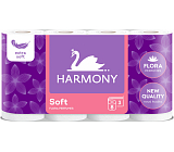 Harmony Soft Flora 3-warstwowy papier toaletowy, 8 rolek, 17,5 m rolka