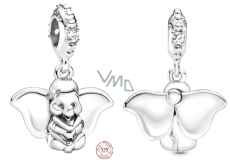 Zawieszka ze srebra próby 925 Disney Słon Dumbo, charms do bransoletki bajka