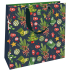 Nekupto Torba prezentowa luksusowa 23 x 23 cm Choinka bożonarodzeniowa, jemioła, skarpety
