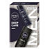 Nivea Men Deep Care Clean żel pod prysznic 250 ml + Nivea Men Deep Darkwood antyperspirant w sprayu 150 ml, zestaw kosmetyczny dla mężczyzn