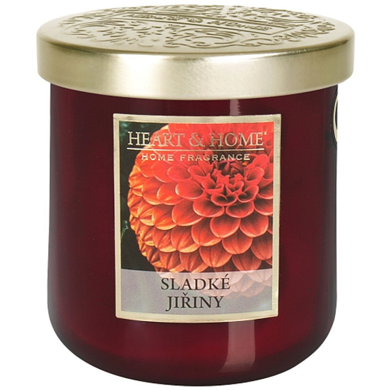 Heart & Home Słodkie żywice sojowa świeca średnia aż 30 godzin 110 g