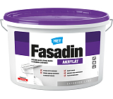 Het Fasadin farba fasadowa z drobnym ziarnem, biała, 7 kg