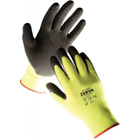 Palawan pracovní rukavice nylon a latex velikost 8, 1 pár