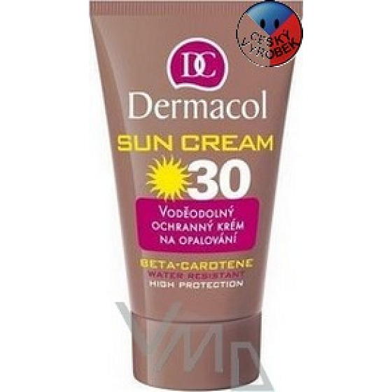 Dermacol Sun Cream SPF30 voděodolný ochranný krém na opalování 50 ml