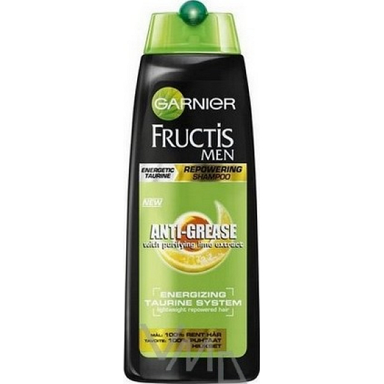 Garnier Fructis Men Anti-Grease posilující šampon proti mastným vlasům 250 ml