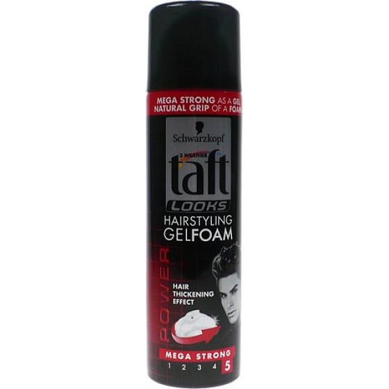 Taft Looks Hairstyling Gel Foam mega silná fixace gelová pěna na vlasy 150 ml