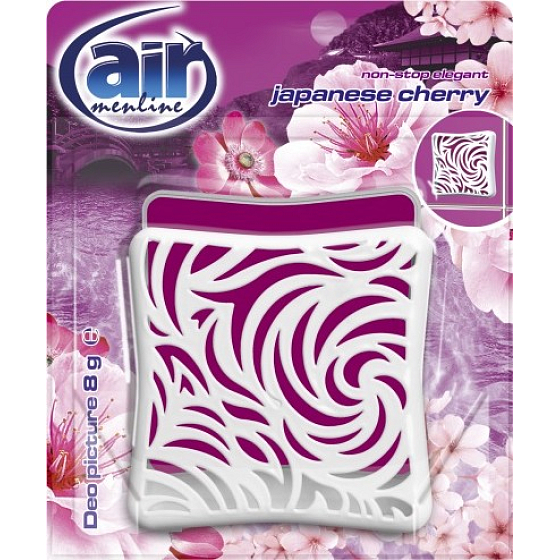 Air Menline Deo Picture Non Stop Elegant Japanese Cherry gelový osvěžovač vzduchu 8 g