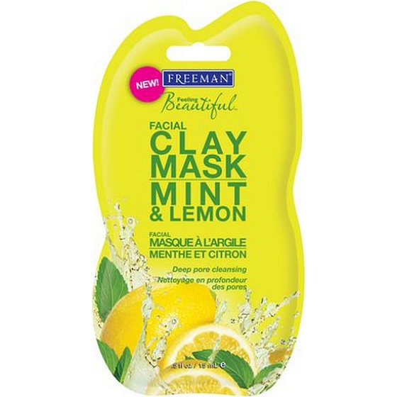 Freeman Feeling Beautiful Máta a Citron Jílová pleťová maska 15 ml