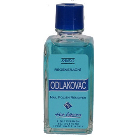 Sando Glycerin regenerační odlakovač na nehty modrý 50 ml