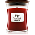 WoodWick Cinnamon Chai - Skořice a vanilka vonná svíčka s dřevěným knotem a víčkem sklo malá 85 g