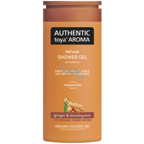 Authentic Toya Aroma Ginger & Lemongrass aromatický sprchový gel 400 ml