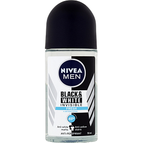 Nivea Men Black & White Invisible Fresh kulkowy antyperspirant, 50 ml