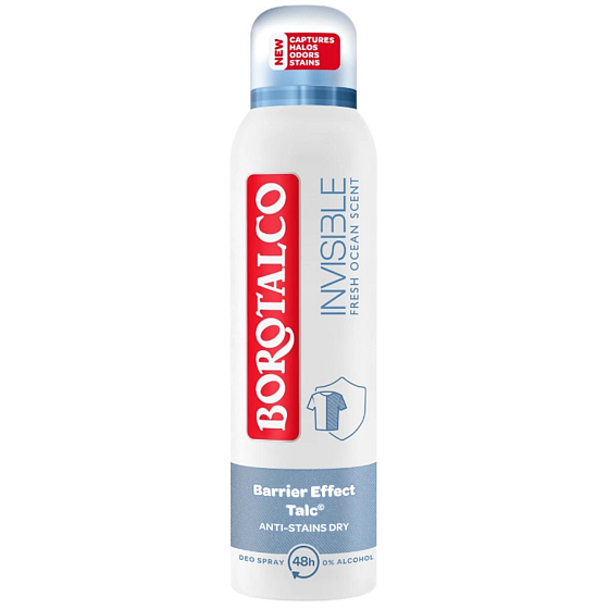 Borotalco Invisible Fresh dezodorant w sprayu unisex 150 ml