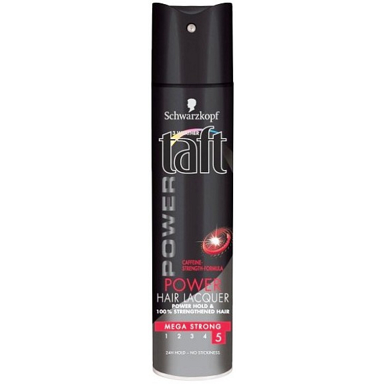 Taft Power Koffein Mega Stark mega silně tužící lak na vlasy 250 ml