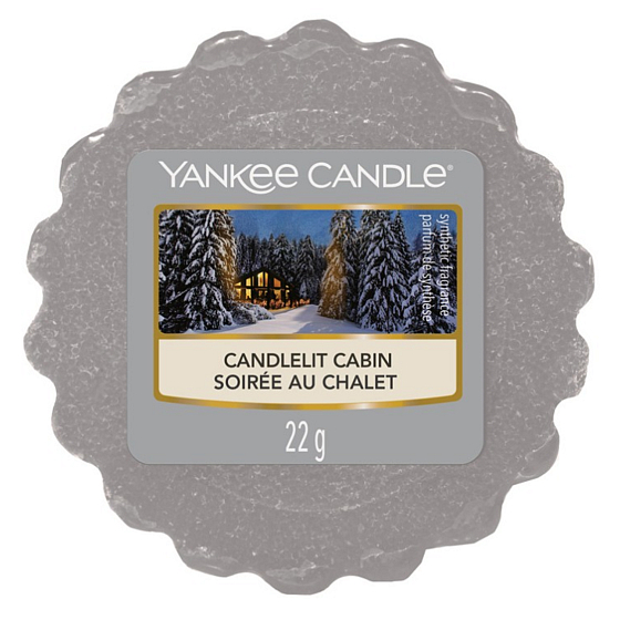 Yankee Candle Candlelit Cabin - Chata ozářená svíčkou vonný vosk do aromalampy 22 g