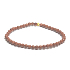 Bransoletka ze złota Goldstone elastyczna, koralik 4 mm / 16 - 17 cm, kamień ambicji