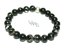 Perłowy bransoletka elastyczna syntetyczna, koralik 8 mm / 16 - 17 cm, symbol kobiecości