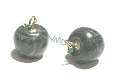 Serpentin Jabłko poznania przywieszek, naturalny kamień 2,7 x 15 mm, kamień leczniczy