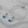 Charm Srebrny 925 Luminozny - Znak zodiaku Wodnik, zawieszka na bransoletkę