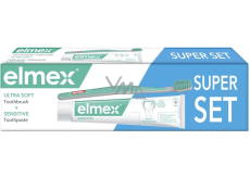 Elmex Sensitive pasta do zębów + szczoteczka do zębów Ultra Soft, 75 ml