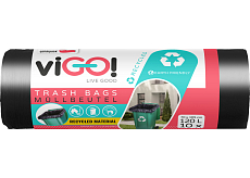 viGO worki na śmieci, 28 µ, 70 × 105 cm, 120 l, 10 sztuk