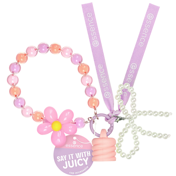 Essence SAY IT WITH JUICY zawieszka na korek błyszczyku 01 Cap It Cute, 1 szt.