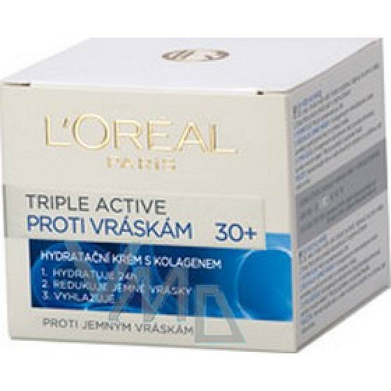 Loreal Paris Triple Active 30+ Hydratační krém s kolagenem proti vráskám 50 ml