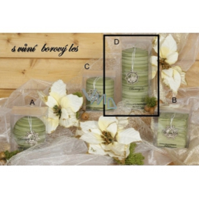 Lima Wellness Present Borový les aroma svíčka zelená válec 70 x 150 mm 1 kus - poškozená Lima Wellness Present Borový les aroma svíčka zelená válec 70 x 150 mm 1 kus - poškozená