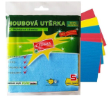 Clanax Gąbczasta ścierka 100% celulozy 5 sztuk