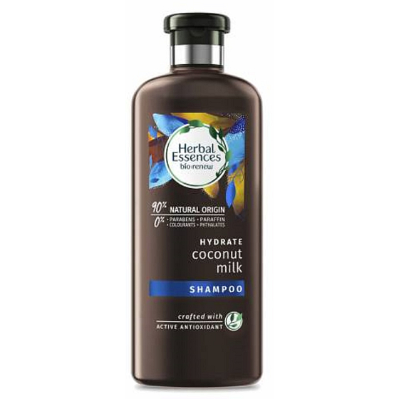 Herbal Essences Hydrate Coconut Milk Šampon s kokosovým mlékem, pro lesklé a hydratované vlasy, bez parabenů 400 ml