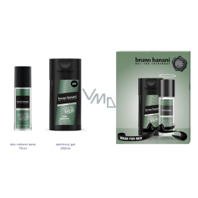 Bruno Banani Made parfémovaný deodorant sklo pro muže 75 ml + sprchový gel 250 ml, dárková sada