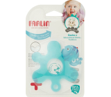 Baby Farlin Kousátko silikonový kroužek niebieski 0+ miesięcy