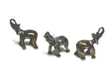 Słoń metalowy, figurka 1,5 cm, 1 sztuka
