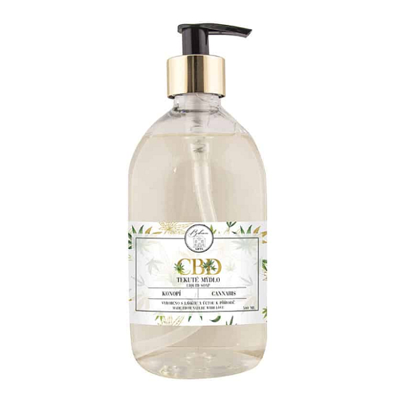 Bohemia Gifts CBD płynne mydło z olejem konopnym dozownik 500 ml