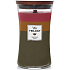 WoodWick Trilogy Hearthside Foyer - Posezení u krbu vonná svíčka s dřevěným knotem a víčkem sklo velká 609,5 g
