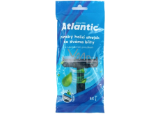 Atlantic jednorazowy maszynka do golenia z 2 ostrzami pąnskie 5 sztuk