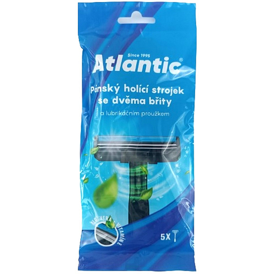 Atlantic jednorazowy maszynka do golenia z 2 ostrzami pąnskie 5 sztuk