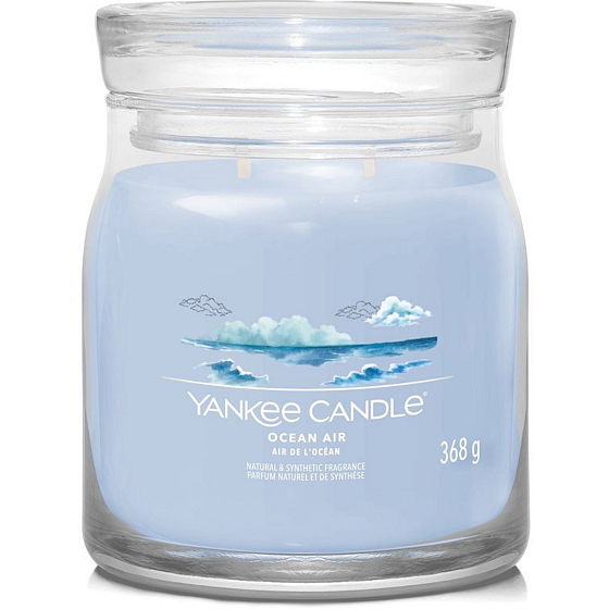 Yankee Candle Ocean Air - Oceánský vzduch vonná svíčka Signature střední sklo 2 knoty 368 g