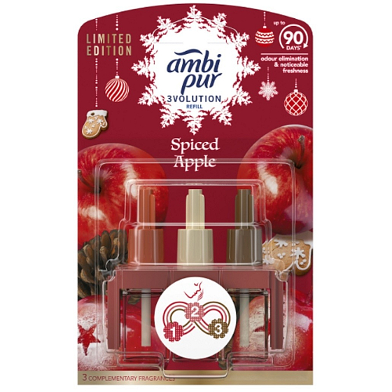 Ambi Pur 3 Volution Spiced Apple - Kořeněné jablko elektrický osvěžovač náplň 20 ml